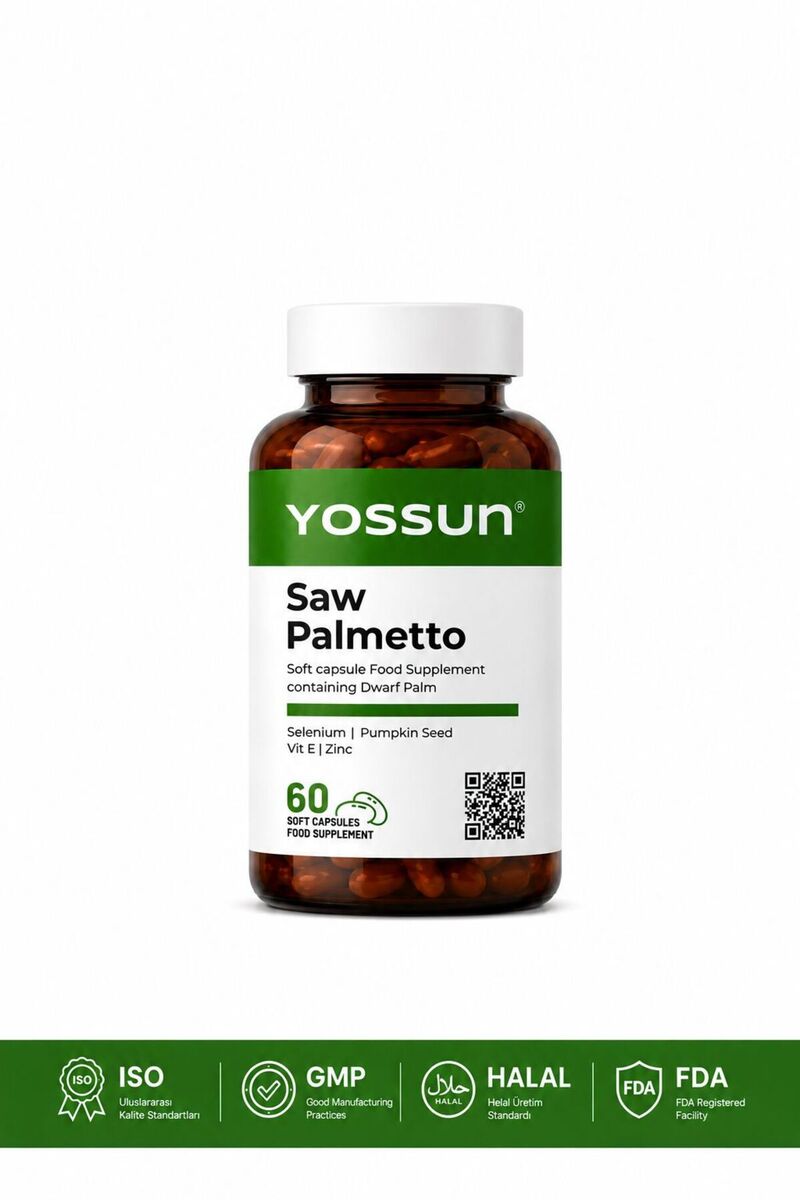 yossun Saw Palmetto Cüce Palmiye Ekstresi Içeren Takviye Edici Gıda