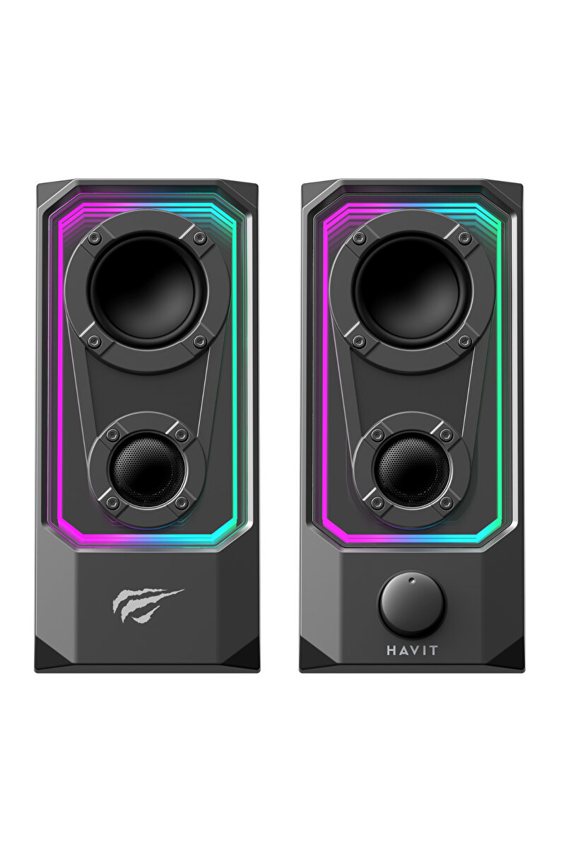 Havit Gamenote SK219 RGB Oyuncu Kablolu Bluetooth Hoparlör - Çift Modlu Bilgisayar Hoparlörü, BT 6.0