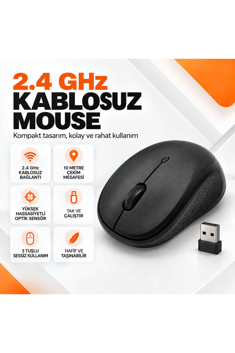 Defry 1200dpi WİRELESS MOUSE 2.4GHZ KABLOSUZ MOUSE