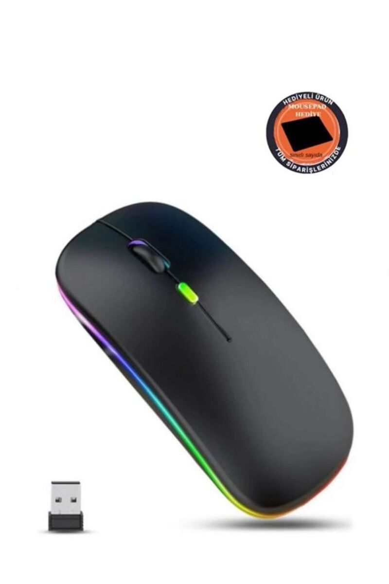 KRL Kablosuz Şarj Edilebilir Şarjlı Bluetooth Fare Wireless Mouse Sessiz 1200 Dpı Kontrol