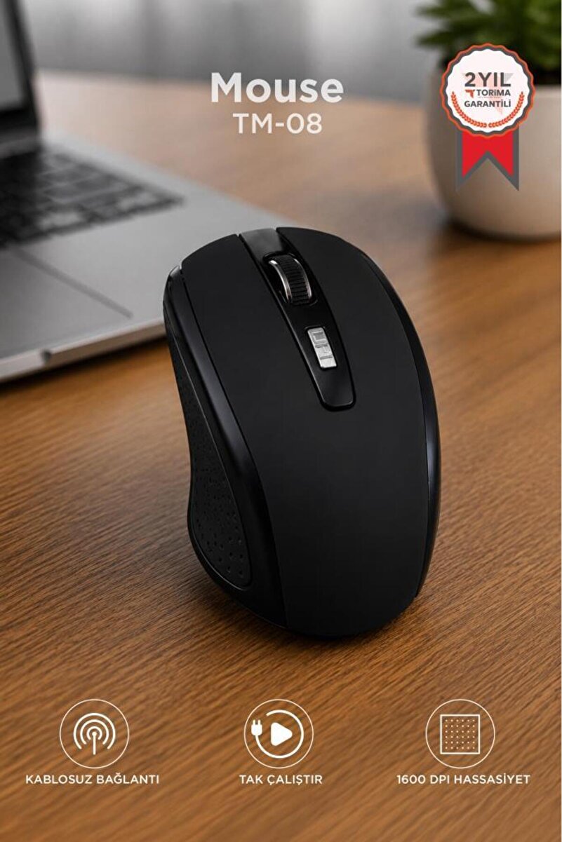 Torima Mouse Optik Kablosuz Fare TM08 Siyah