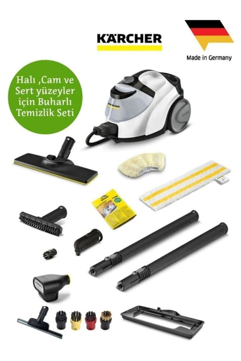 Karcher Sc 5 Easyfix Iron Plug Buharlı Temizlik Makinesi 2200W 4.2 Bar Yedek Temizlik Seti Cam Halı Sert