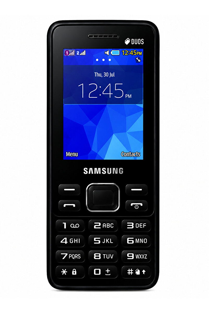 Genel Markalar Tuşlu Telefon Çift Hatlı 350E 2.4" Geniş Ekran 1200 mAh Yüksek Ses Black