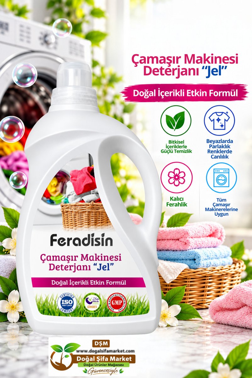 Feradisin Çamaşır Makinesi Jel Deterjanı 2000 ml - Gimdes Helal Sertifikalı