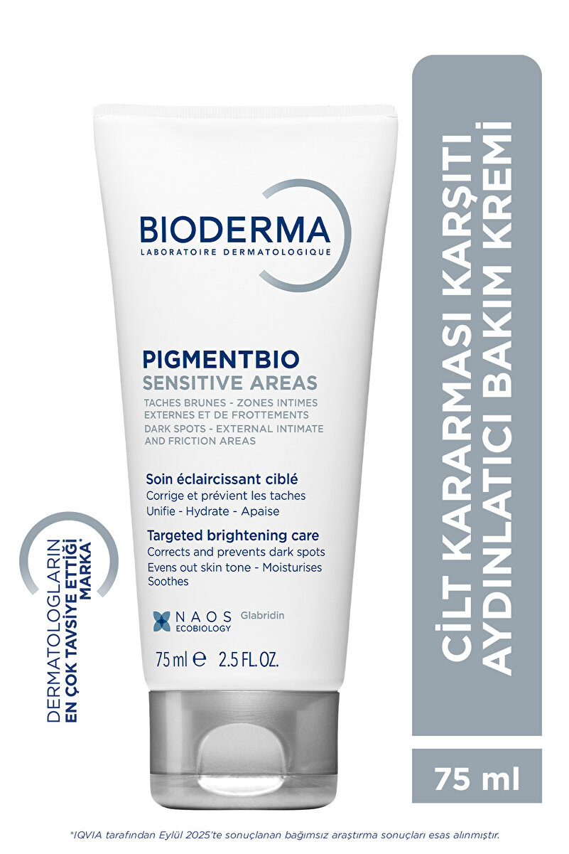 Bioderma Pigmentbio Sensitive Areas Leke ve Kararma Karşıtı Aydınlatıcı Krem Hassas, Genital Bölgeler 75 ML