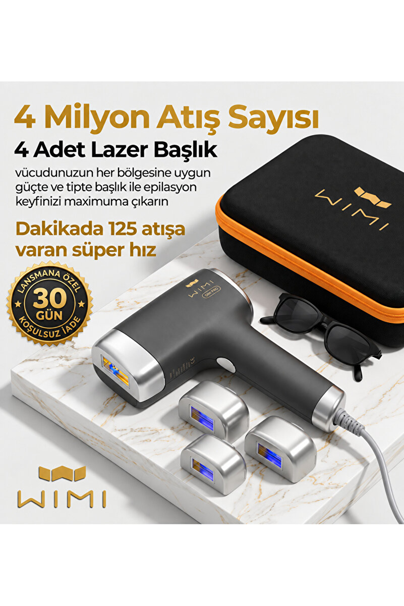 wimi 4 Milyon Atışlı Ipl Buz Lazer Epilasyon Aleti Tüy Alma Cihazı