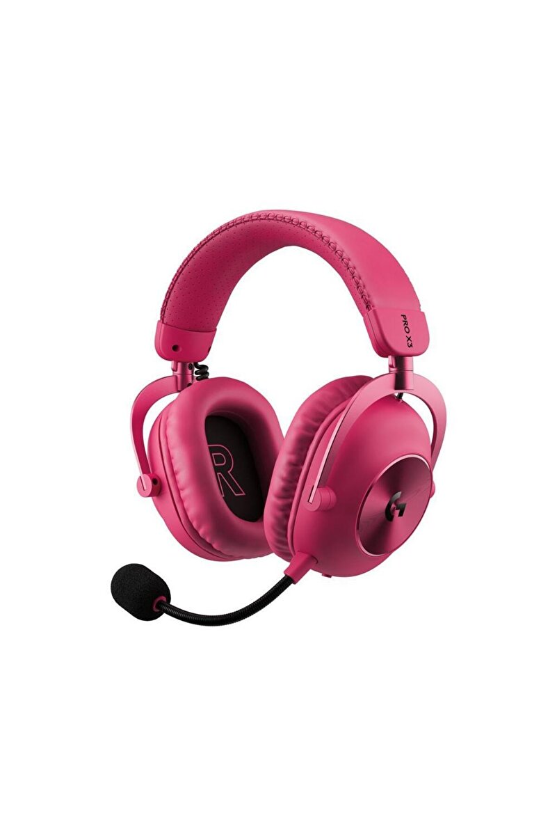 logitech G Pro X3 Lightspeed Kablosuz Bluetooth Oyuncu Kulaklığı - Pembe