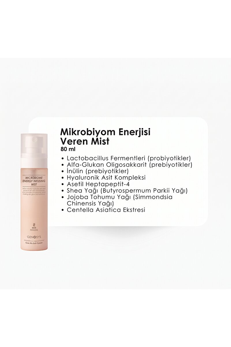genosys MICROBIOME ENERGY INFUSING MIST 80 ML