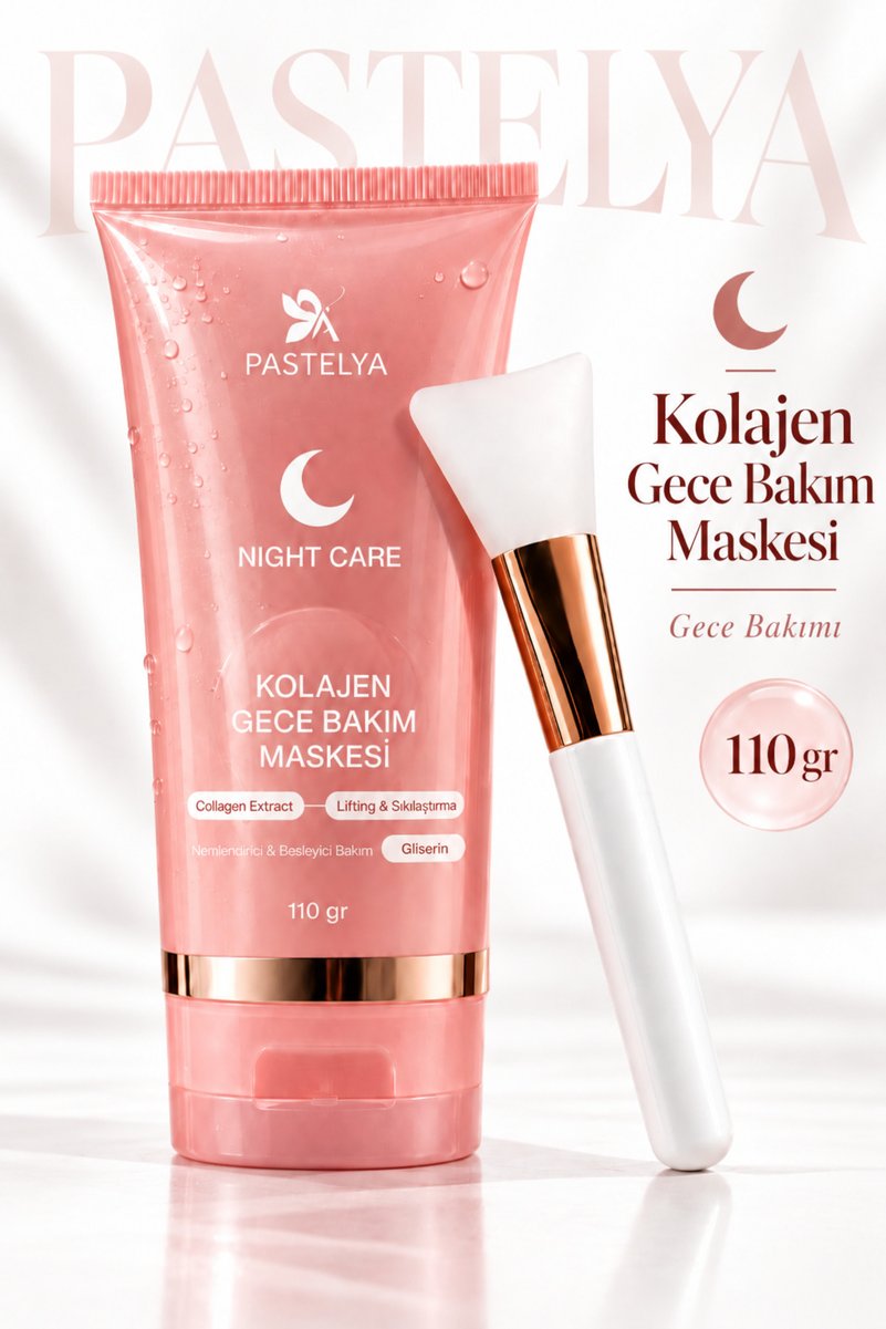 Pastelya Soyulabilir Kolajen Jel Yüz Maskesi – Cam Gibi Parlak Cilt Maskesi - 110 ML