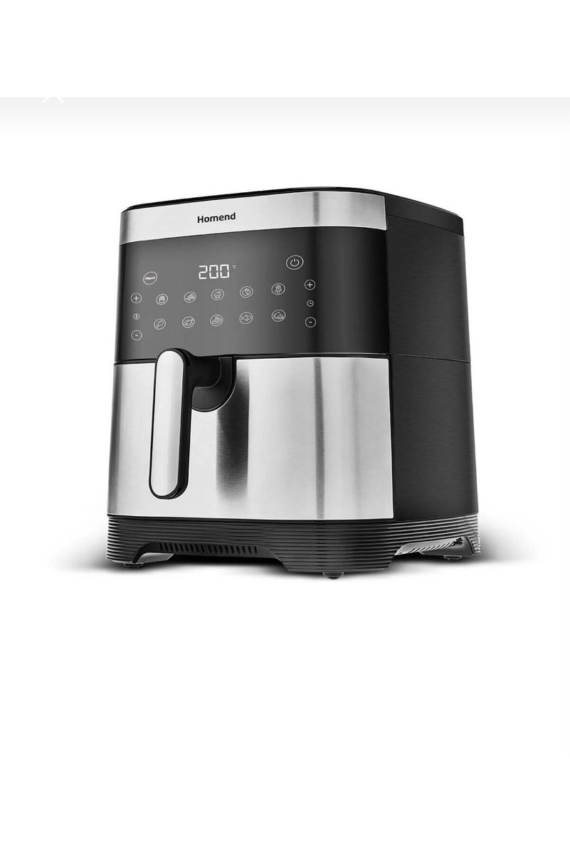 milano beauty Homend 2512H Airfryer Dijital Yağsız Fritöz – Dokunmatik Ekranlı Sıcak Hava Fritözü