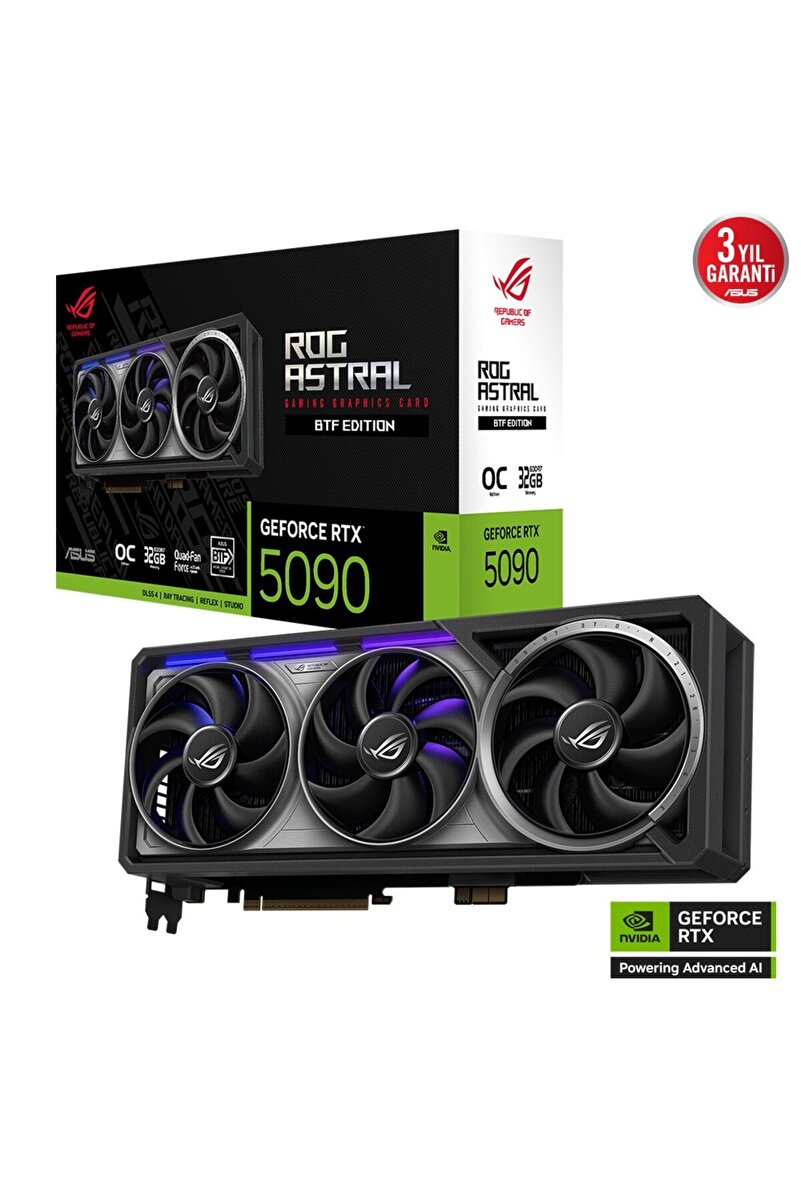 ASUS ROG-ASTRAL-RTX5090-O32G-GAMING BTF EDITION 32GB GDDR7 512Bit 3x DP 2x HDMI