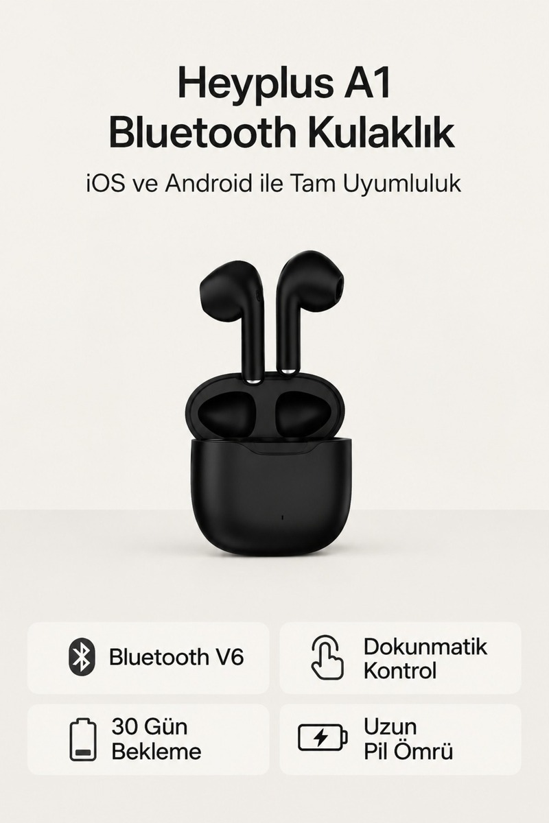 Heyplus A1 Bluetooth Kulaklık , Bluetooth 5.4 Ios Android Uyumlu Kablosuz Kulaklık