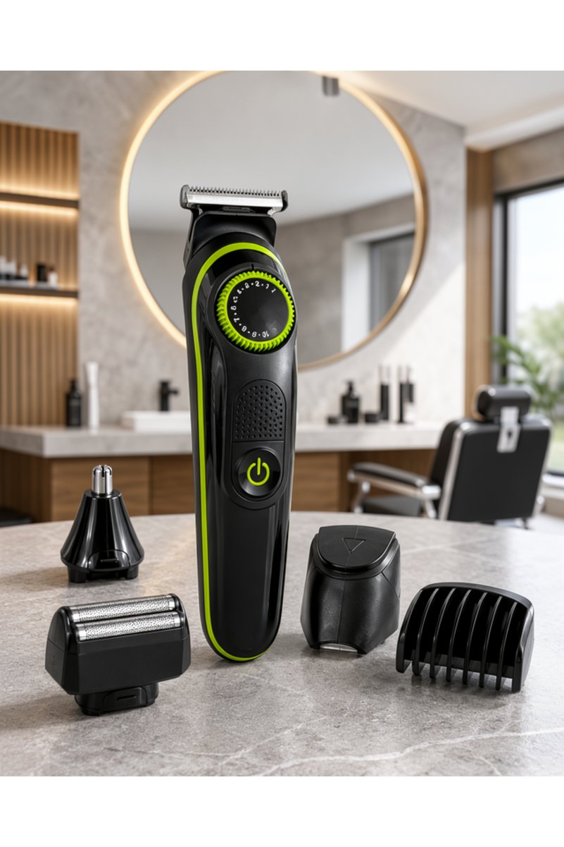 Kaliteyi Bul 5 Başlıklı Erkek Bakım Seti 0-10 mm Ayarlanabilir Kesim