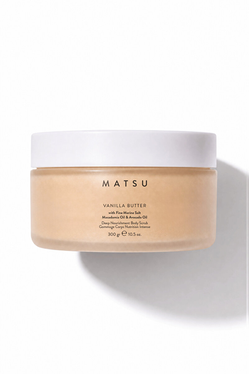 MATSU Vanilla Butter Besleyici Vanilya & Badem Vücut Peelingi 300 gr