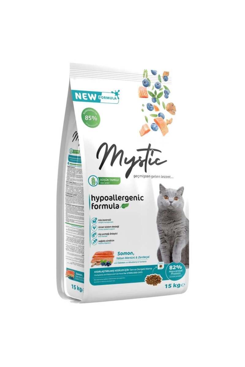 Mystic Somonlu Kısırlaştırılmış Kedi Maması 15 kg