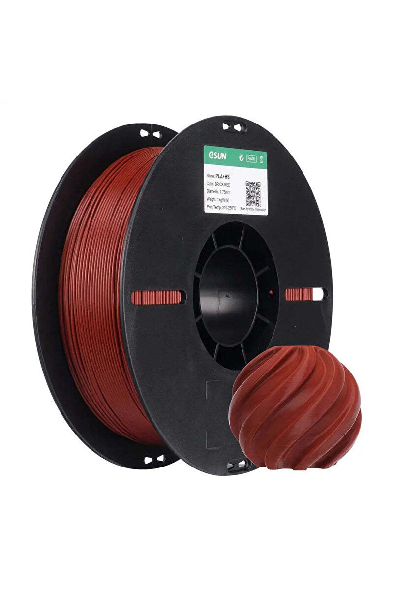 eSun PLA+HS Filament Tuğla Kırmızı 1.75 mm 1 Kg