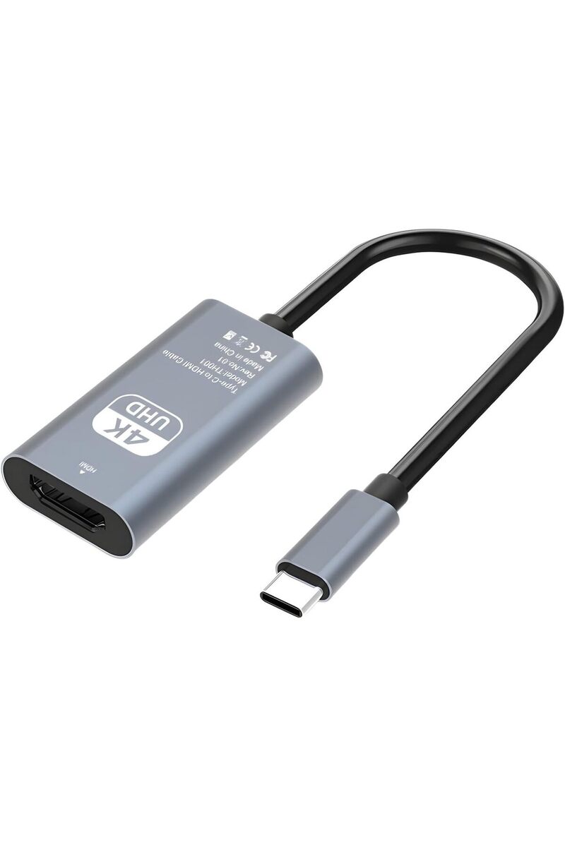 AyPenye 7015 Type C To HDMI 4K 30HZ USB C HDMI kablo tipi C dizüstü bilgisayarlar için akıllı telefonlar ve