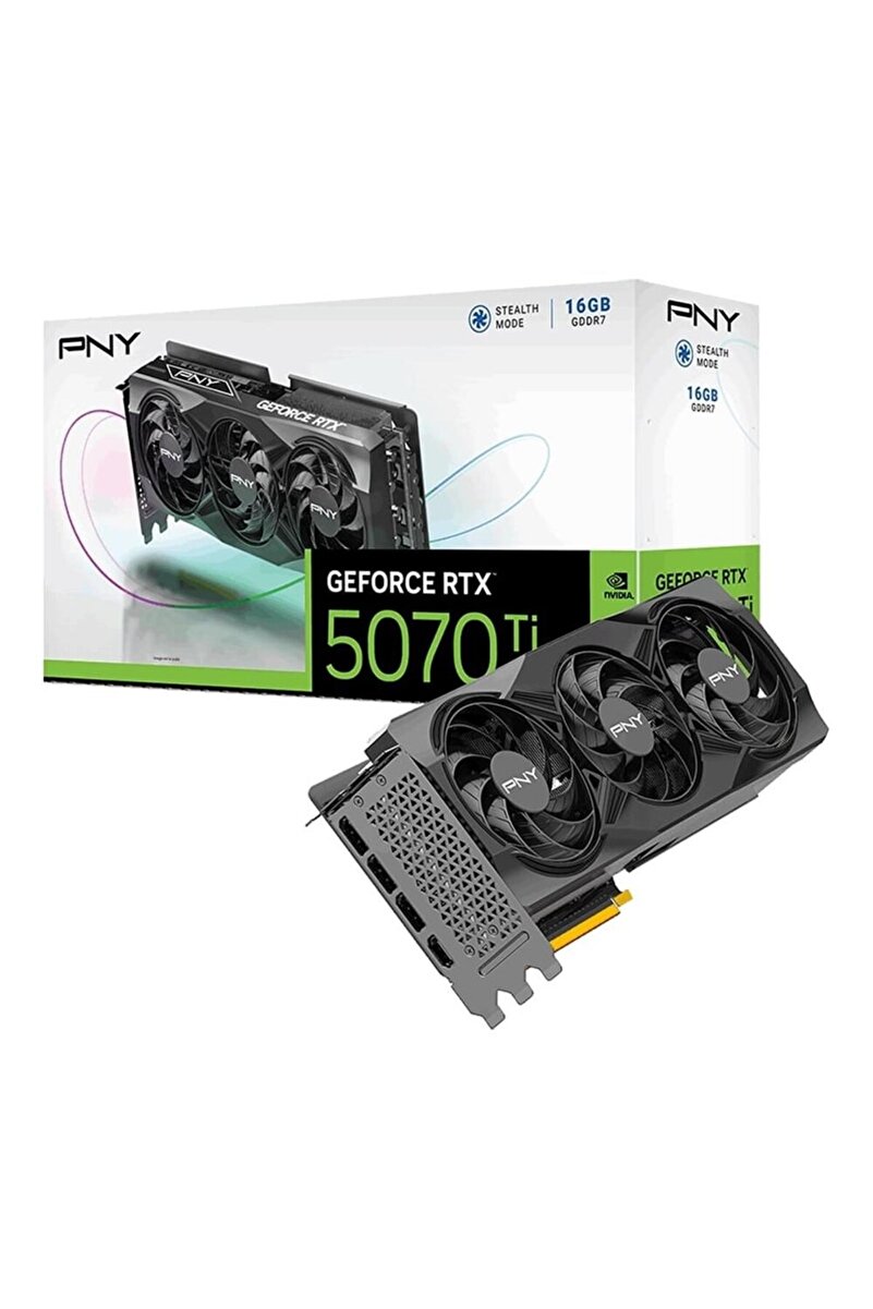 PNY GeForce RTX5070Ti VCG5070T16TFXPB1 16GB GDDR7 256Bit DisplayPort HDMI Ekran Kartı