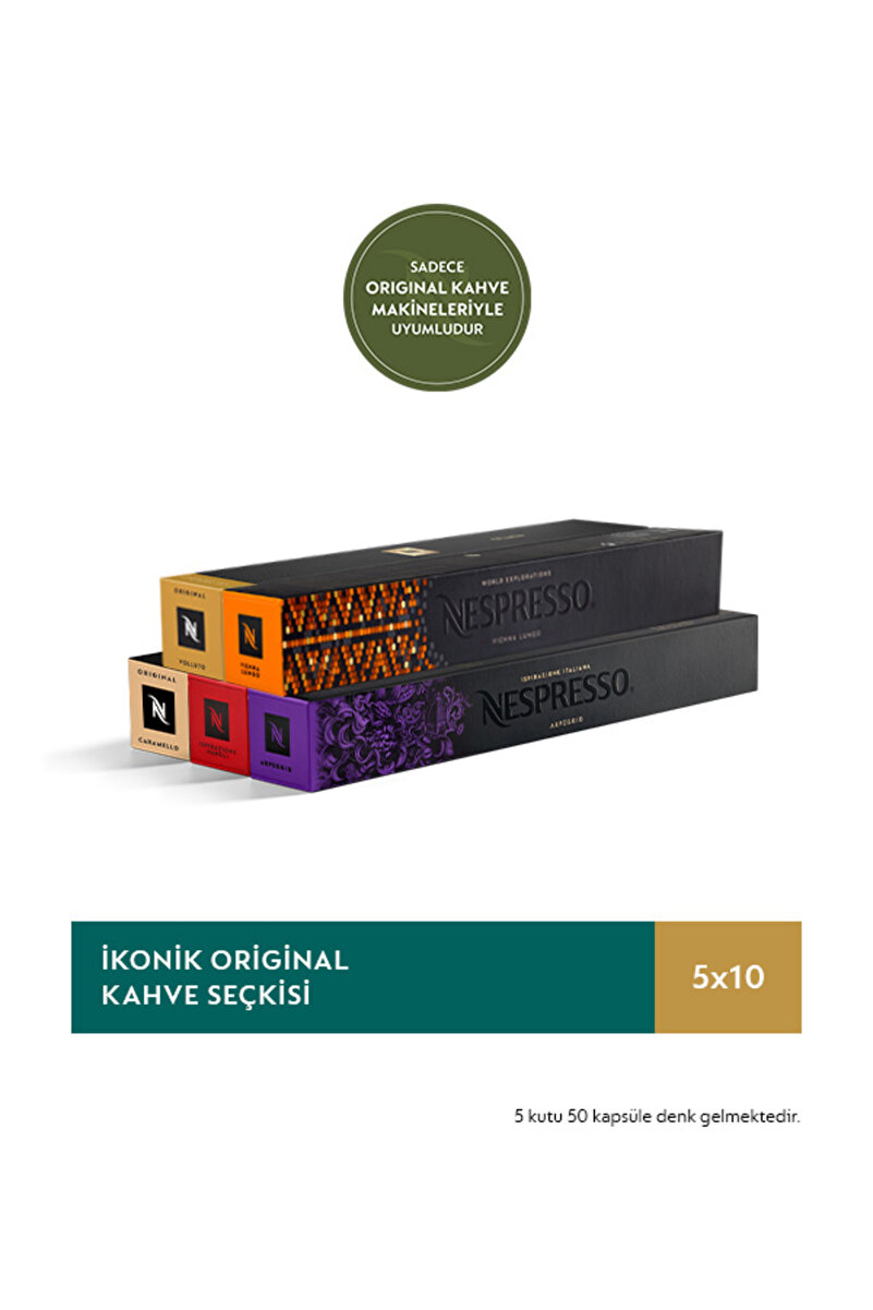 Nespresso İkonik Original Kahve Seçkisi - 50 Kapsül