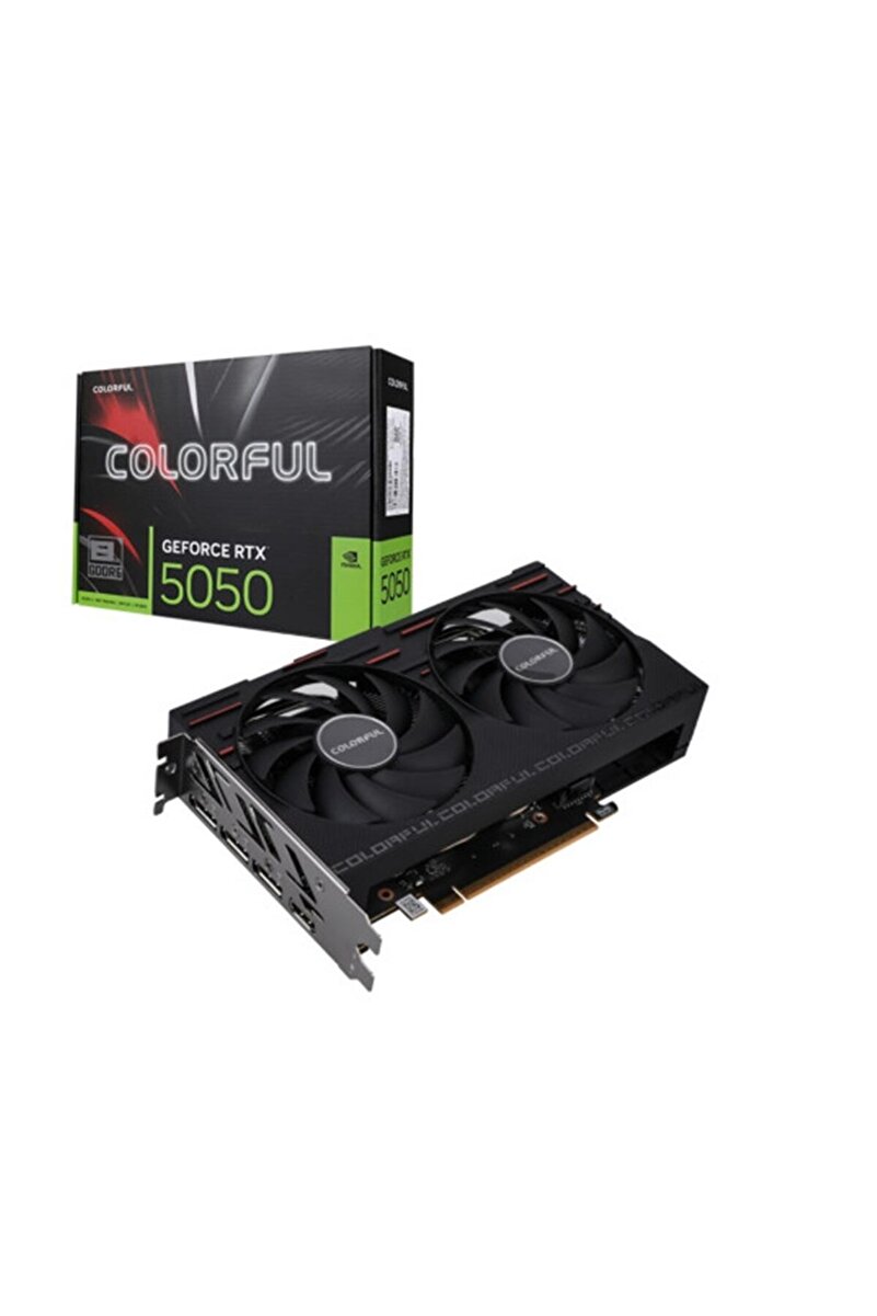 Colorful GeForce RTX5050 Gaming Duo 8GB-V Siyah AEAE1CLF0045 Ekran Kartı