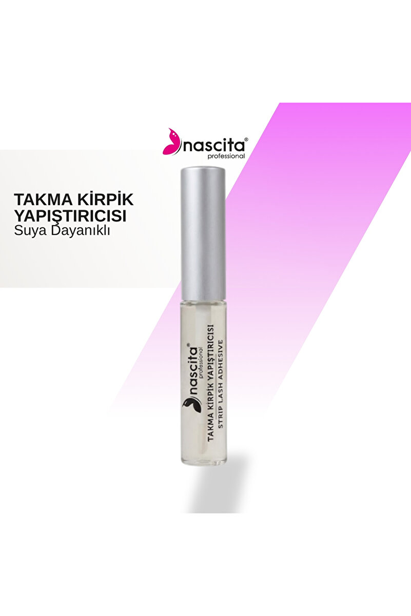 nascita Takma Kirpik Yapıştırıcı Suya Dayanıklı Şeffaf 5gr NASEYEGLUB08