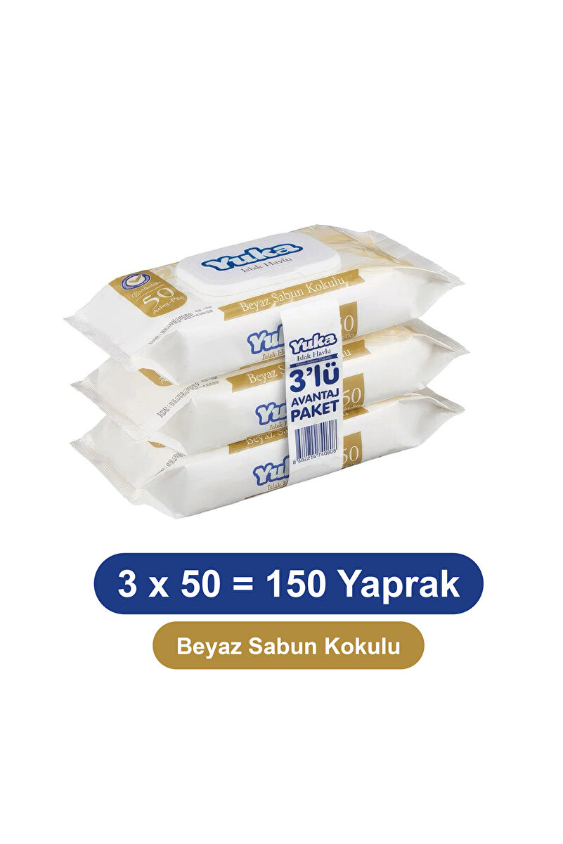 Genel Markalar Yuka Islak Mendil 3'lü Avantaj Paket
