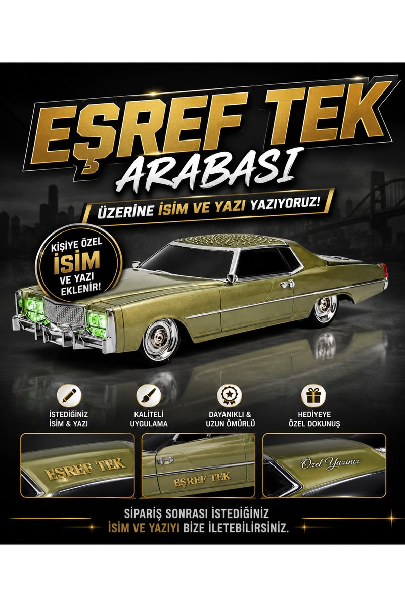AKFATEKNO MARKET EŞREF TEK ARABA MÜZİK ÇALAR RADYO İSTEK ÜZERİNDE YAZI İSİM TARİH YAZILIR