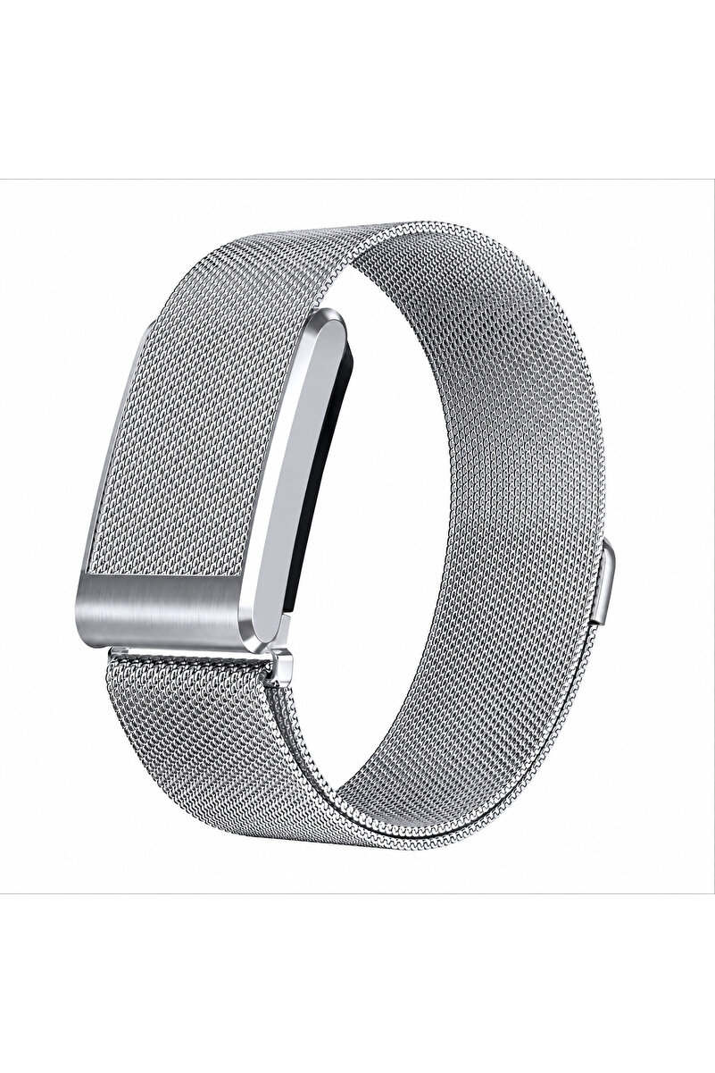 Nezih Case Whoop 5.0 ile Uyumlu Magnet Milanes Dokuma Hasır Metal Kordon