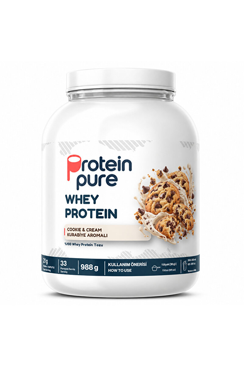 Protein Pure Whey Protein Tozu 988 gr – Kurabiye Aromalı