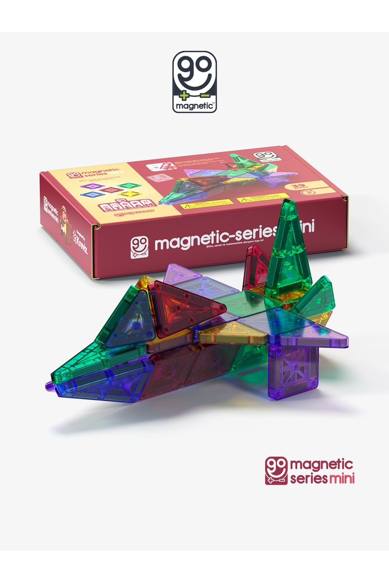 Go Toys Mini Magnetic Blok Seyahat Tipi Cep Boy Manyetik Oyuncak 39 Parça