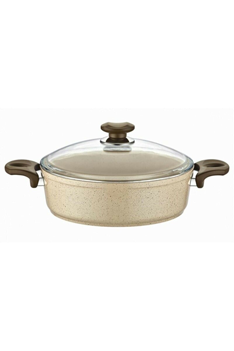 gülsan Safran Granit Basık Pilav Ve Karnıyarık Tenceresi 22 Cm