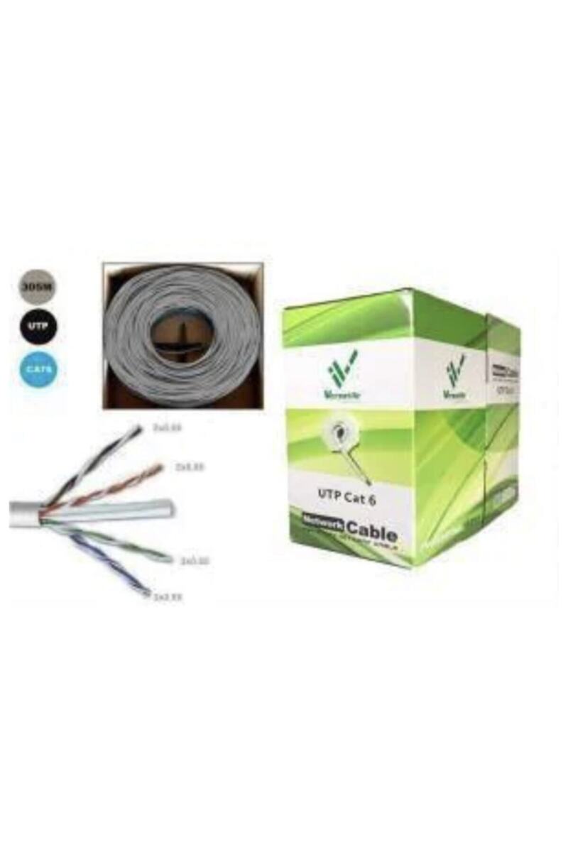 newnet 305 Metre Cat6 Internet Kablosu Ethernet Adsl Kablo 23awg 305mt