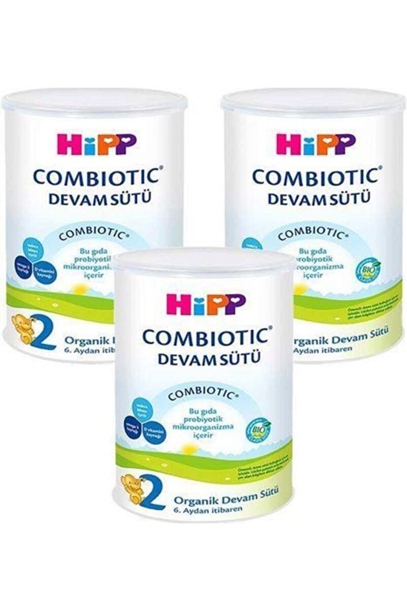 Hipp 350 Gr 2 Numara Organik Combiotic Bebek Devam Sütü 3 Lü Paket