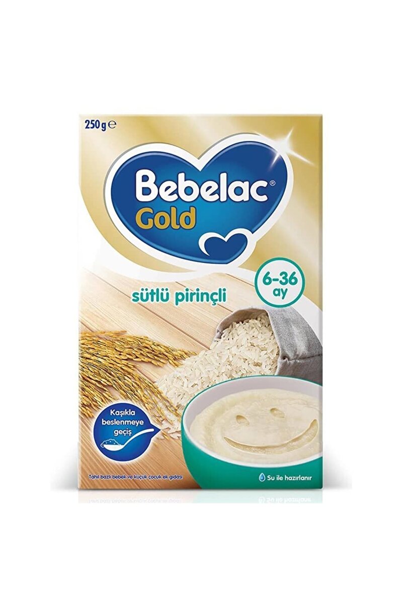Bebelac Gold Sütlü Pirinçli Tahıl Bazlı Kaşık Maması 250 G 6-36 Ay