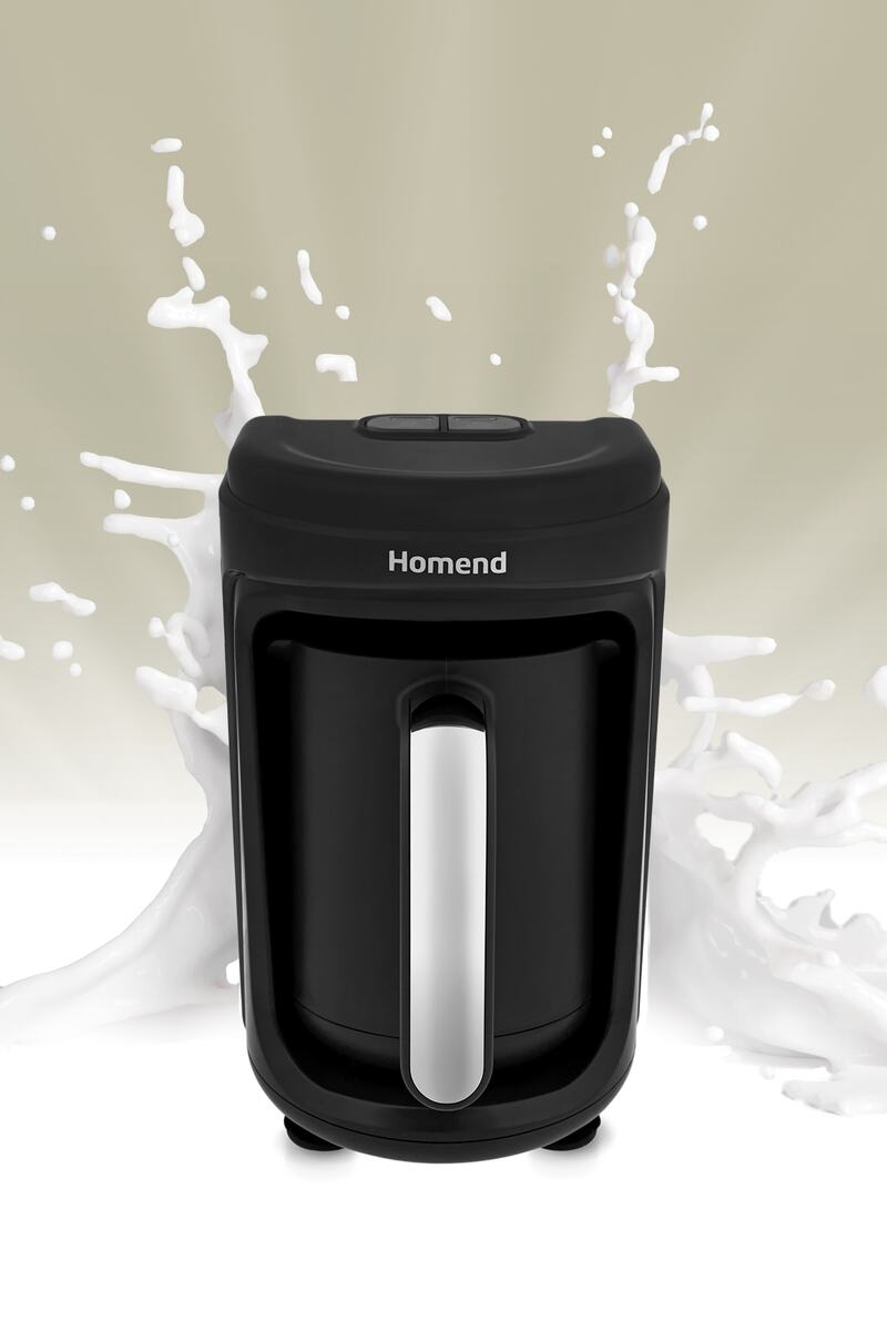 HOMEND Pottoman Milk In 1873h Sütlü Türk Kahve Makinesi Siyah Metal