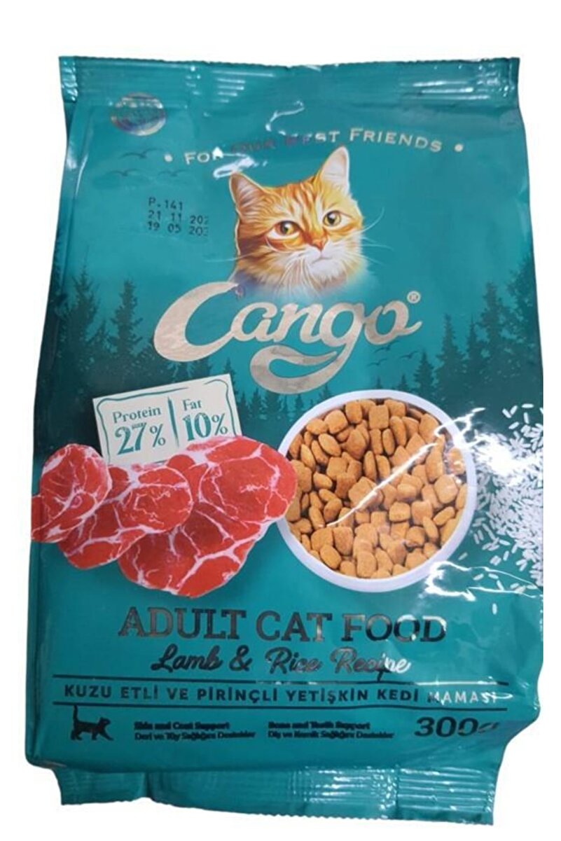 Cango Kedi Maması Yetişkin Kuru Kuzu Etli Ve Pirinçli 300 Gr