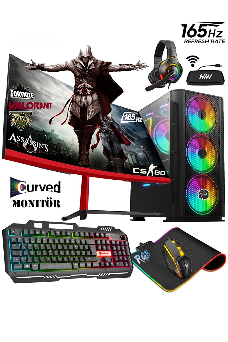 Gamepage Mx25 I5-10400f 32gb Ram 256gb M.2 Ssd 1tb Gtx1650 23.8" 165 Hz Masaüstü Oyuncu Bilgisayarı