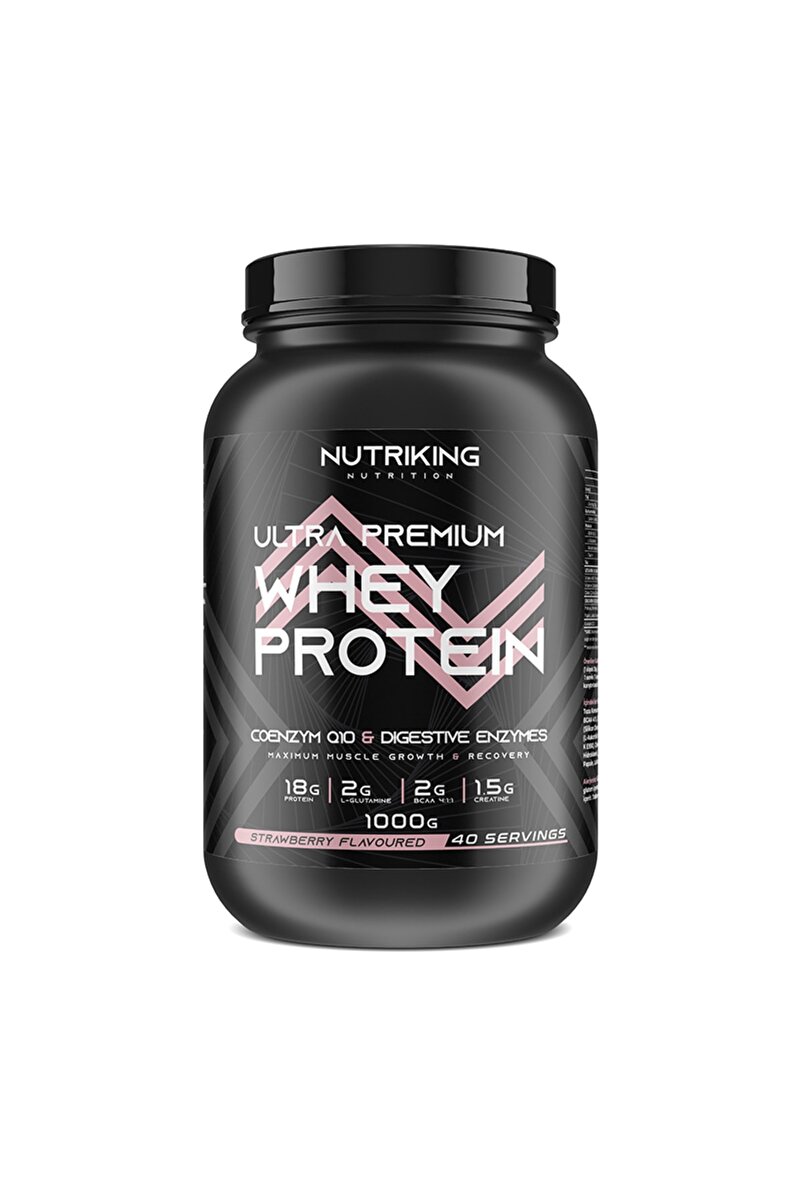 Nutriking Whey Protein ™ 1000 Gr Çilek Aromalı - 40 Servis