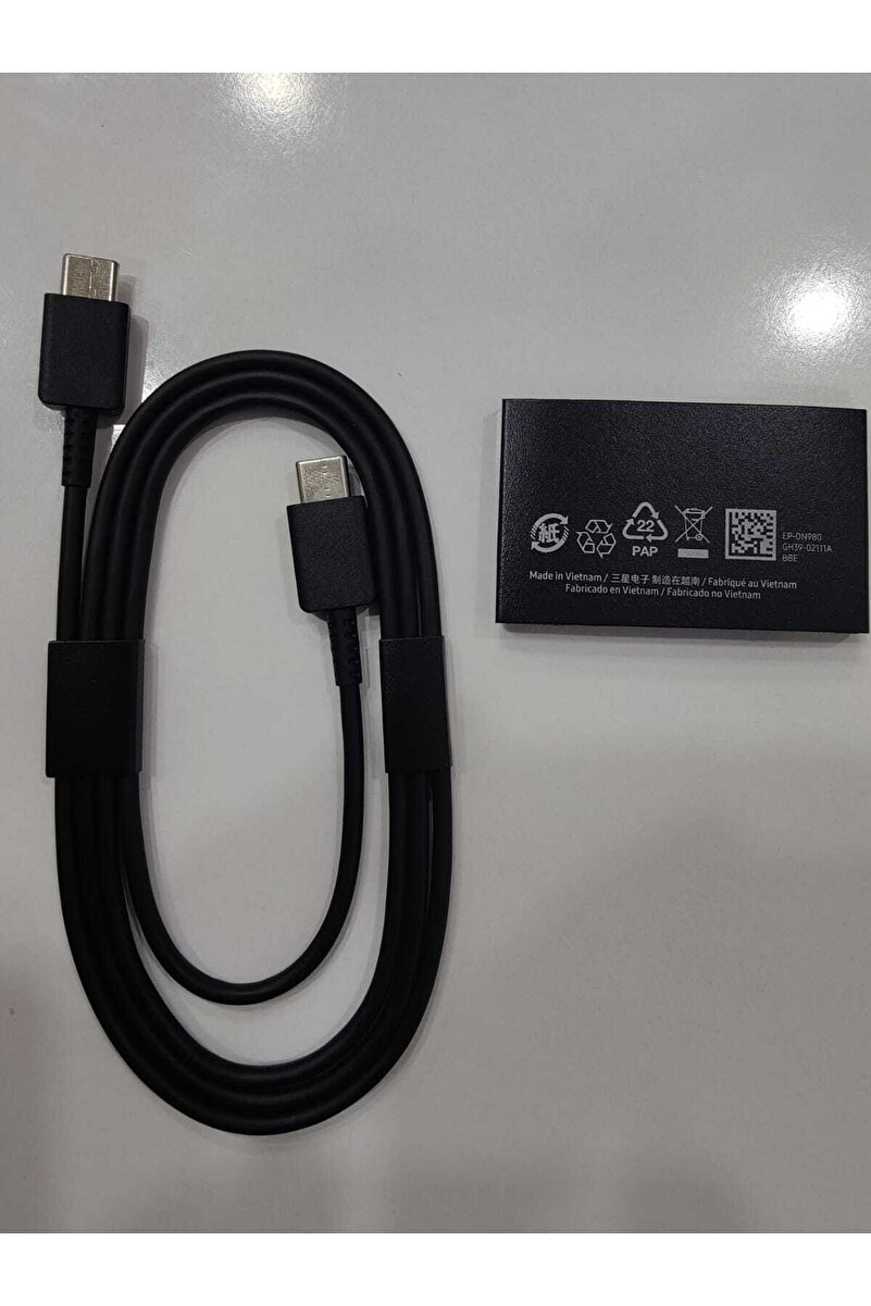 Samsung Şarj Kablosu S22 Ultra S22 Plus S22 S22fe Çift Taraf Typce-c %100 Orjinal Gh39-02111a