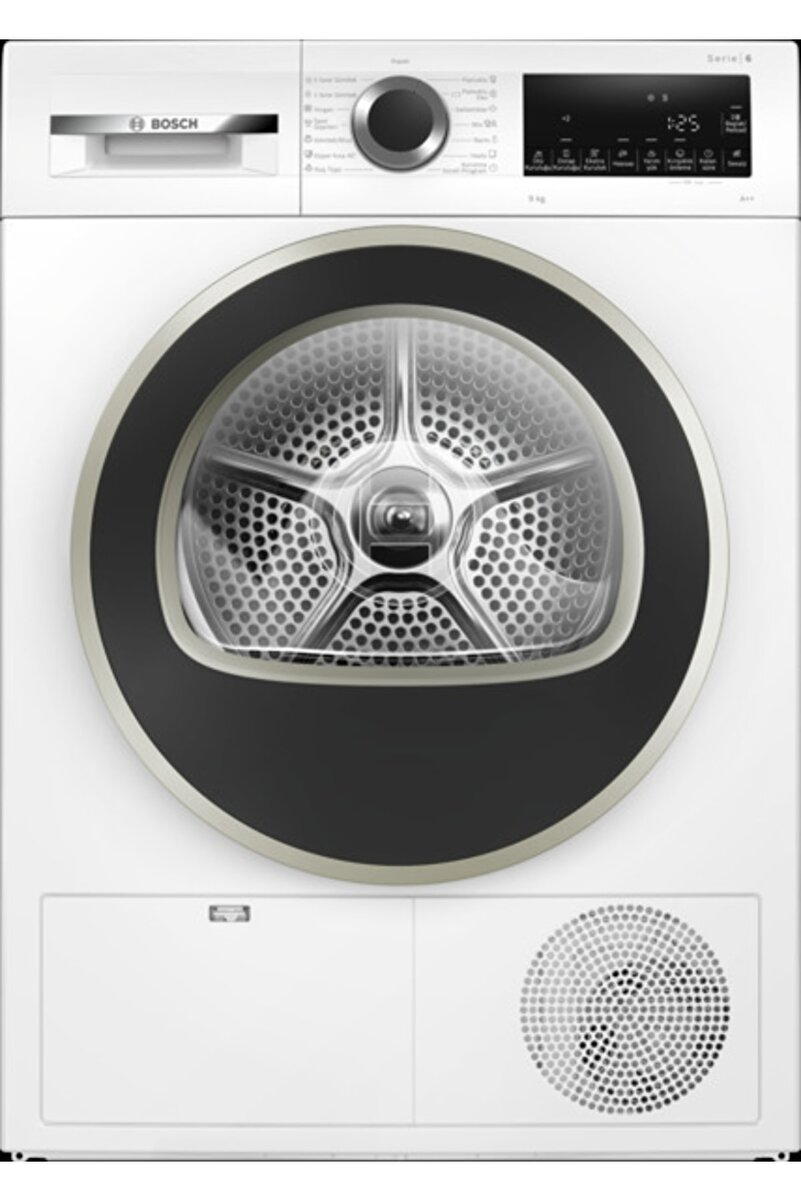 Bosch Wqg241a0tr Seri 6-9 Kg A++ Enerji Sınıfı Beyaz Kurutma Makinesi