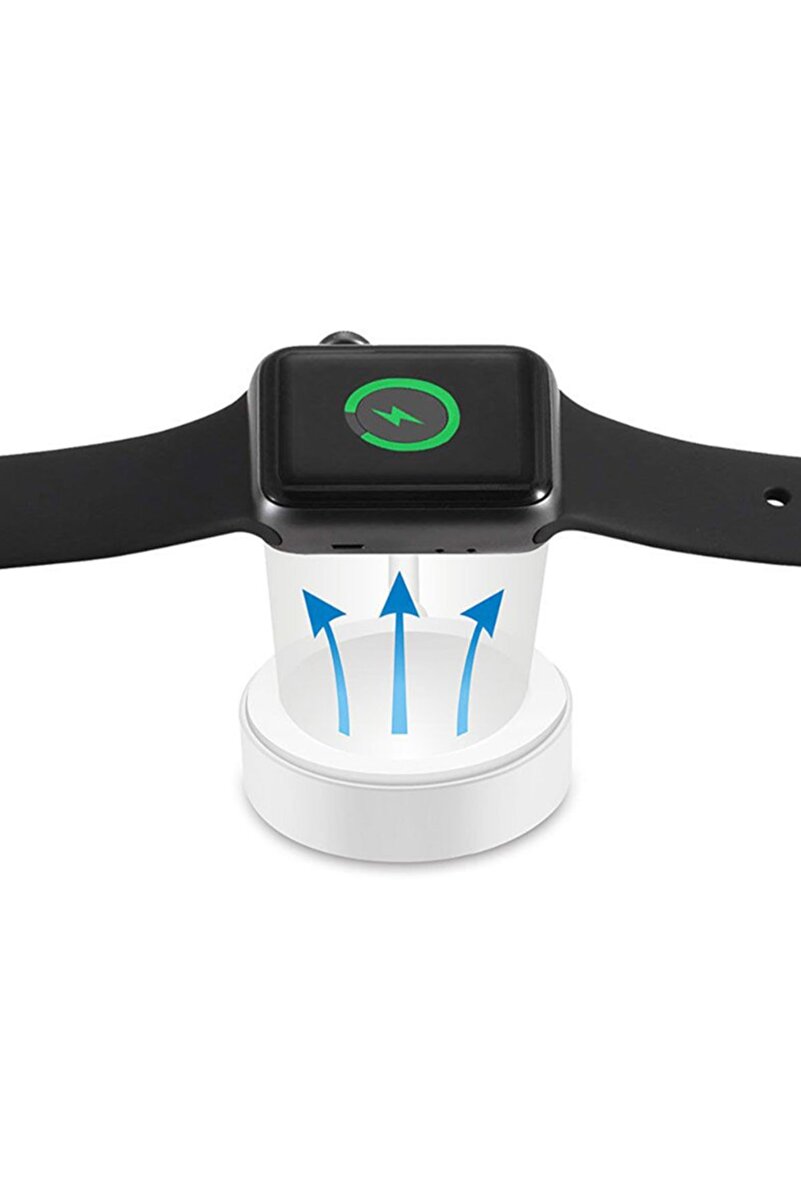Microcase Apple Watch Seri 5 44 mm Için Manyetik Şarj Aygıtlı Usb Kablo 1 Metre - Beyaz