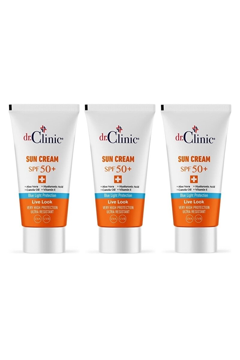 Dr. Clinic Güneş Koruyucu Krem Leke Karşıtı Spf 50 3'lü Set 50 ml