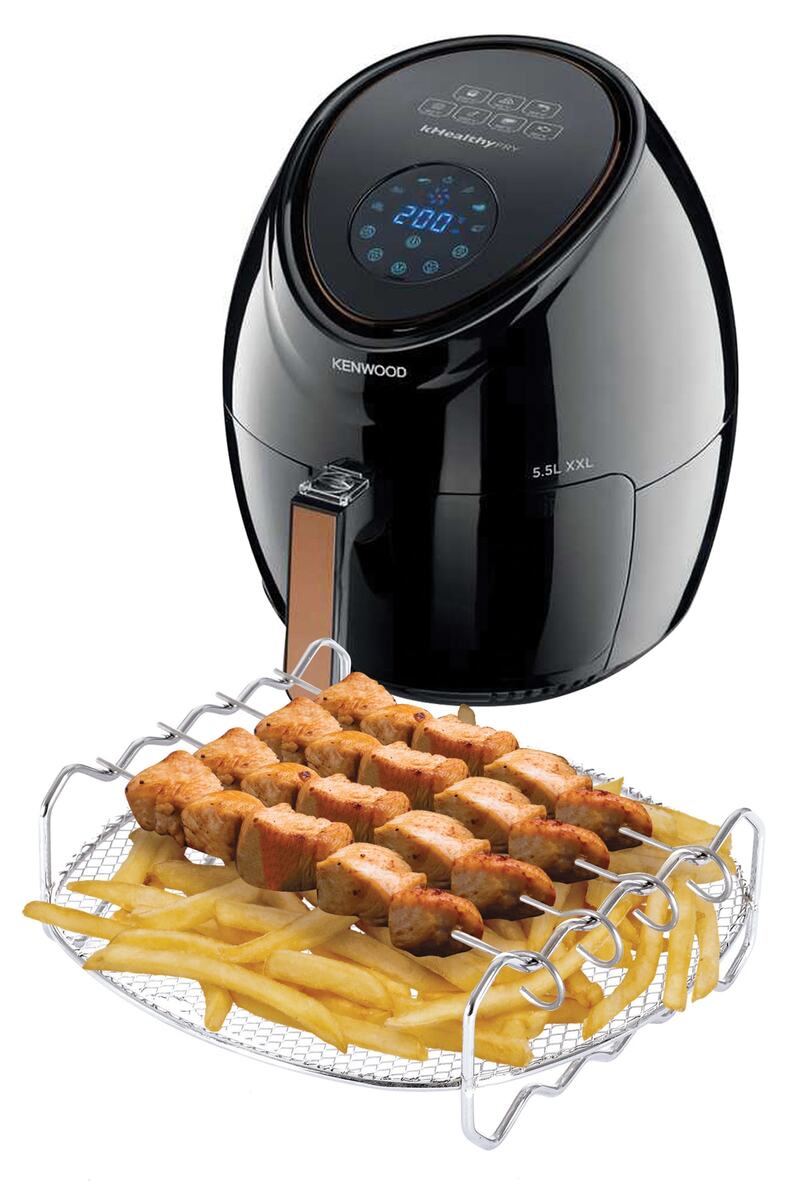 Rivelsa Home Airfryer Xxl Yağ Sıçratmaz Tel Paslanmaz Çelik 4 Şiş telli