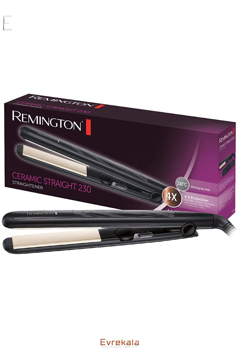 Remington Evrekala Shop Saç Düzleştiri Remington New Ceramic Slim 4X Protection İTHALATÇI GARANTİLİ