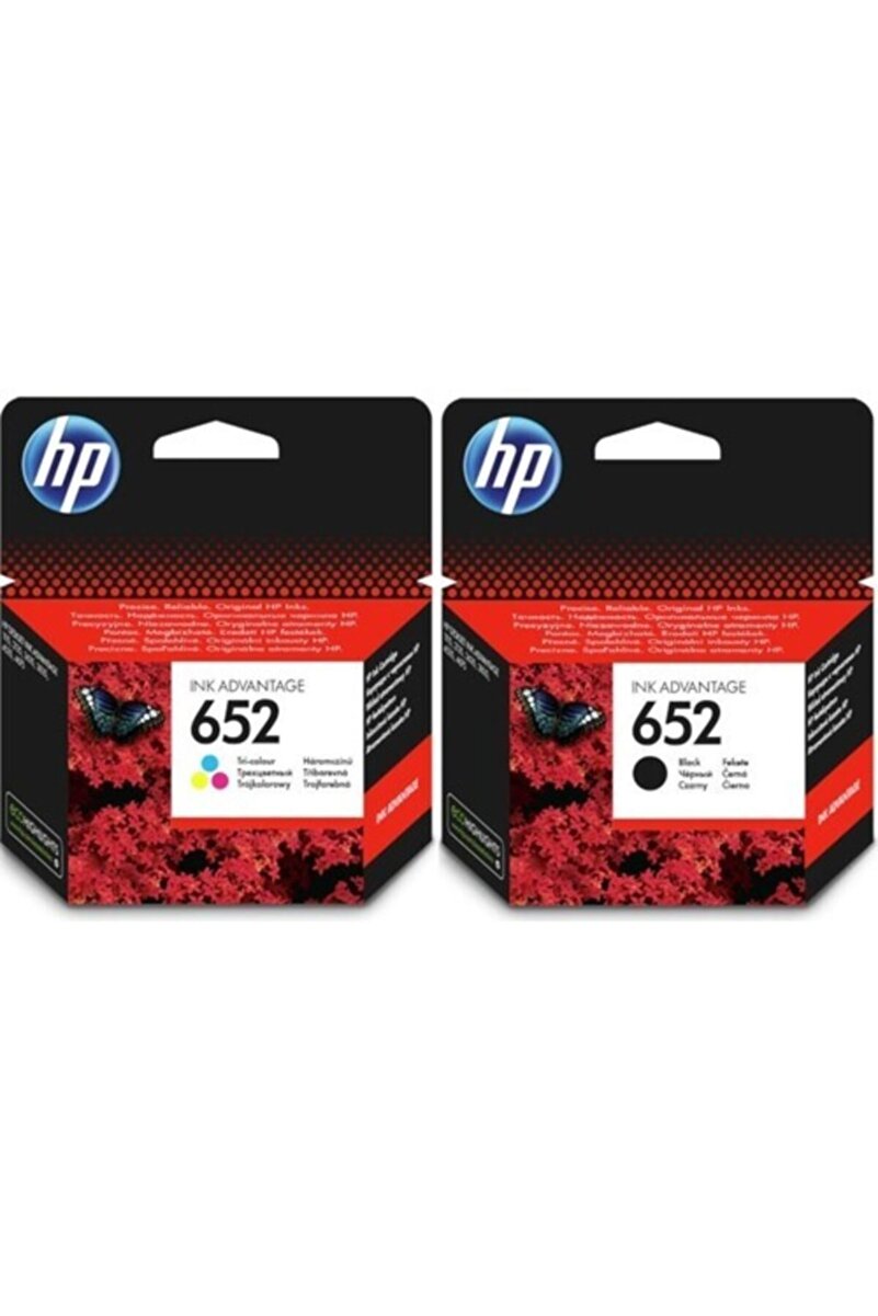 HP 652 Siyah Ve Renkli Avantaj Paket Kartuşu