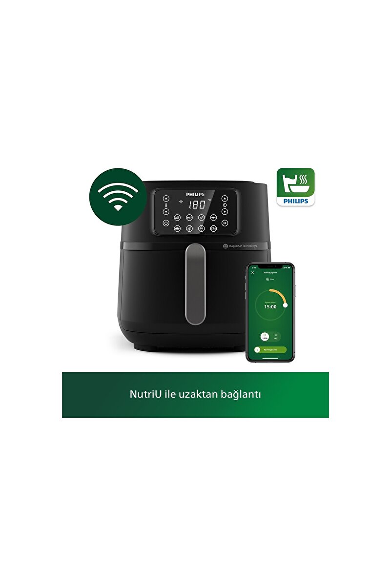 Philips Airfryer 5000 Serisi Xxl Connected Wi-fi Pişirme Tepsisi Ve Izgara Plaka Hediyeli