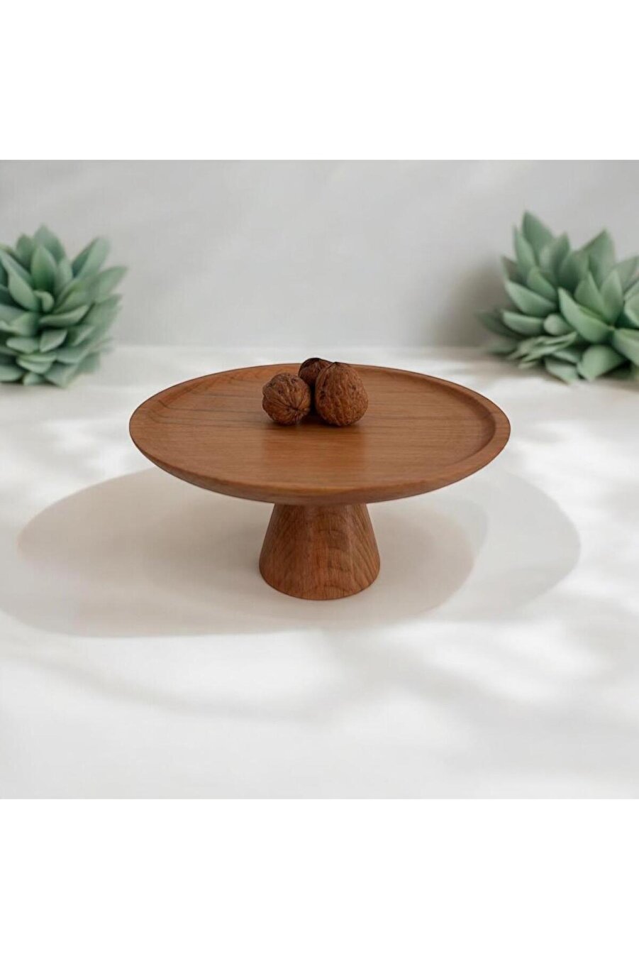 Ahşap Sunum (20CM), Ahşap Kek Pasta Sunum