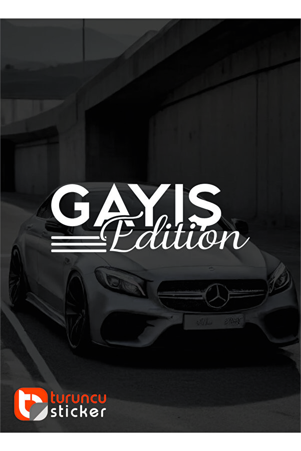 Gayış Edition Yazısı Araba - Motosiklet Cam - Laptop Etiket Sticker 25x9cm gayıs-edition, one size