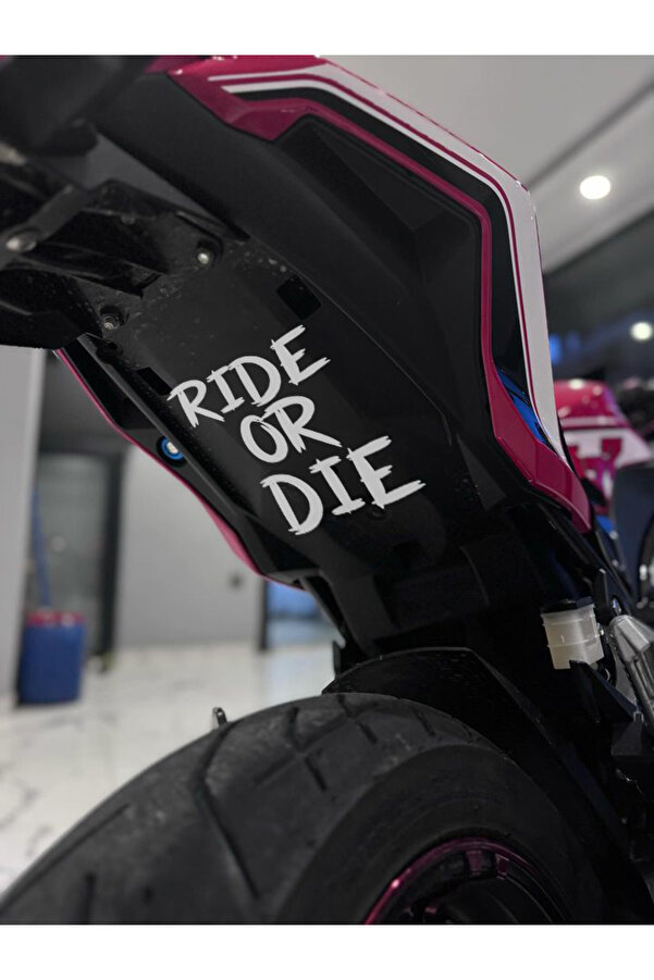 Ride Or Die - RIDE OR DIE - Sticker - Cam Sticker - Motor Sticker - Oto Sticker 15X19 Cm