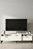 Mistral TV Sehpası Metalik Beyaz 160x40 cm